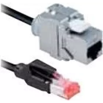 Bachmann 918.034 cavo patch Cat6a STP, 5 m, nero, RJ-45