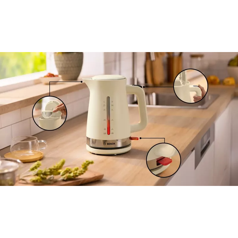 Bollitore Bosch MyMoment 1,7 l 2400 W crema