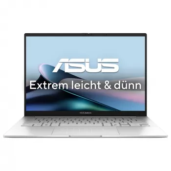 Laptop ASUS Zenbook 14 OLED UX3405CA-ST775X, Intel Core Ultra 9 285H, 32GB RAM, 1TB SSD, 14 pollici WQXGA+, Windows 11 Pro, argento