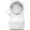 Supporto per montaggio su palo per telecamere dome TR-JB07/WM03-G-IN
