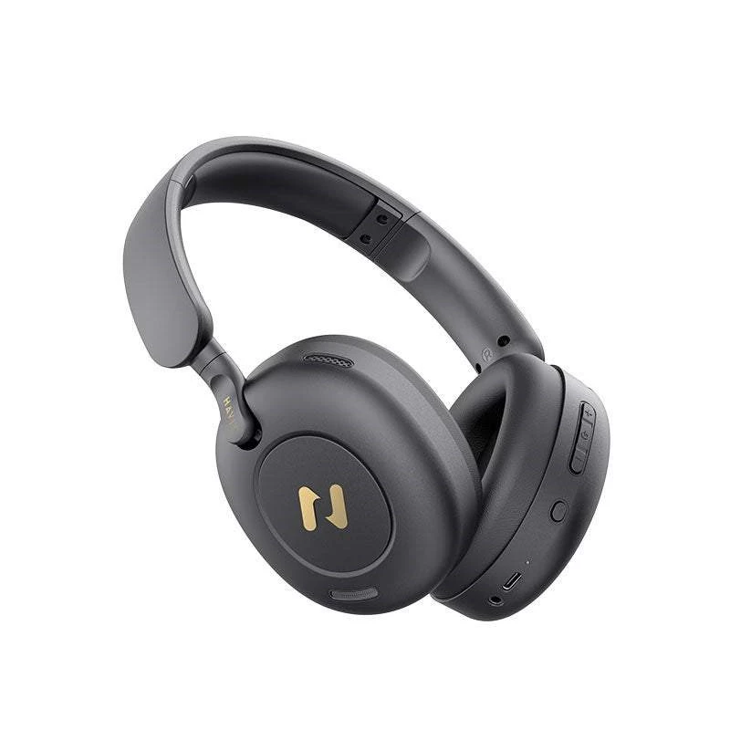 Cuffie Bluetooth over-ear HAVIT H655BT PRO — audio wireless, microfono integrato, nero