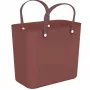 Rotho Multibag Albula Style 25L cesto per la biancheria, rosso ferro