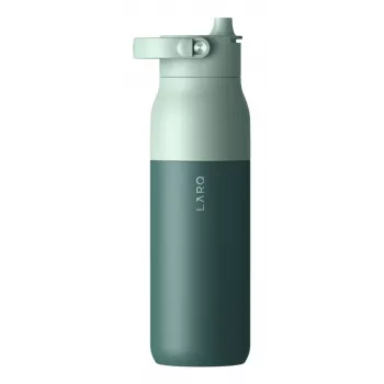 LARQ PureVis 2 borraccia in acciaio inox autopulente 680 ml, tappo a vite, batteria integrata, 20 giorni di autonomia, verde