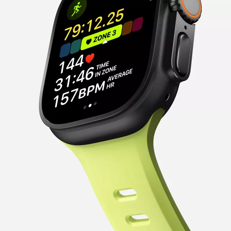 NOMAD Tempo Band - Cinturino per Apple Watch 49mm in FKM (Lumen)