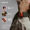 NOMAD Rocky Point cinturino per Apple Watch 46/49 mm, FKM e titanio, Magma/Black Hardware