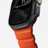 NOMAD Rocky Point cinturino per Apple Watch 46/49 mm, FKM e titanio, Magma/Black Hardware