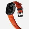 NOMAD Rocky Point cinturino per Apple Watch 46/49 mm, FKM e titanio, Magma/Black Hardware