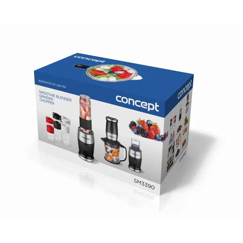 Concept SM3390 Frullatore a immersione 1,2 l 700 W nero, acciaio inox
