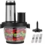 Robot da cucina Concept RM3300 con ciotola in vetro da 2 L, nero, corpo in acciaio inox, 220–240 V
