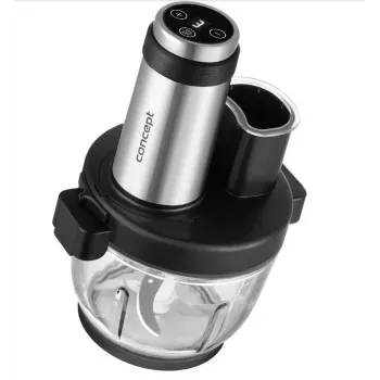 Robot da cucina Concept RM3300 con ciotola in vetro da 2 L, nero, corpo in acciaio inox, 220–240 V
