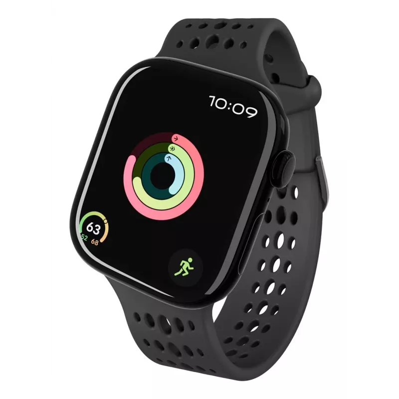 Decoded Silicone Ares O Band - Cinturino in silicone per Apple Watch 40/42 mm (nero)