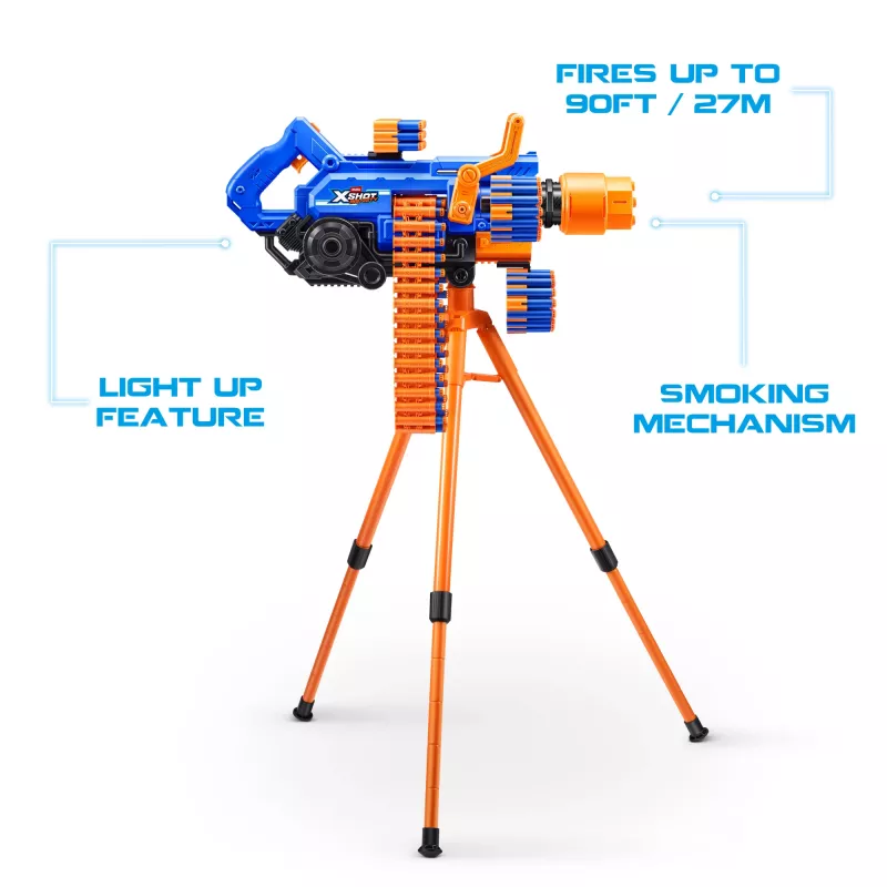 ZURU XSHOT Insanity Smoking Barrel Blaster, blaster giocattolo, 8 anni
