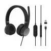 Lenovo Go Cuffie ANC con filo archetto ufficio/domestico USB Type-C nero