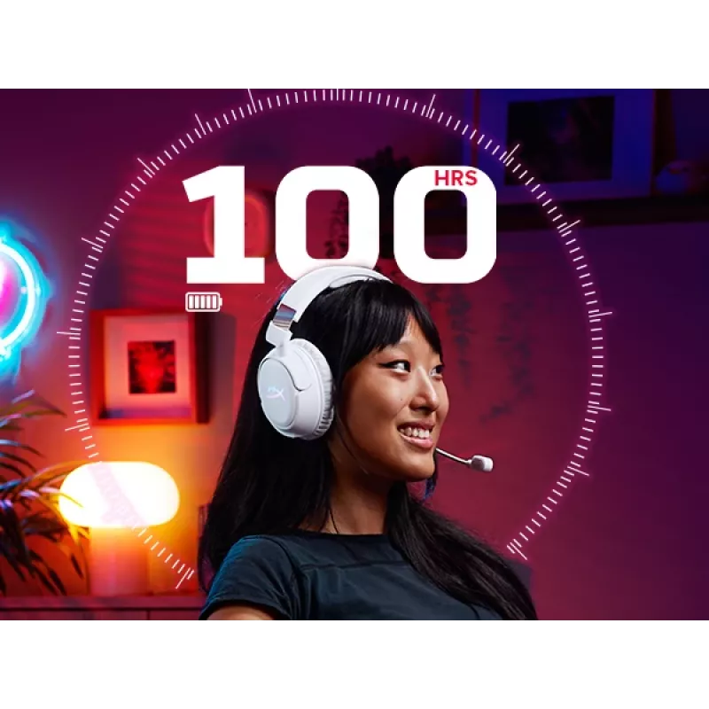 Cuffie gaming wireless HyperX Cloud Flight 2 — over-ear, nero