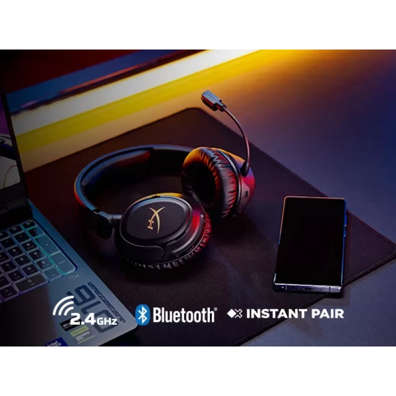 Cuffie gaming wireless HyperX Cloud Flight 2 — over-ear, nero