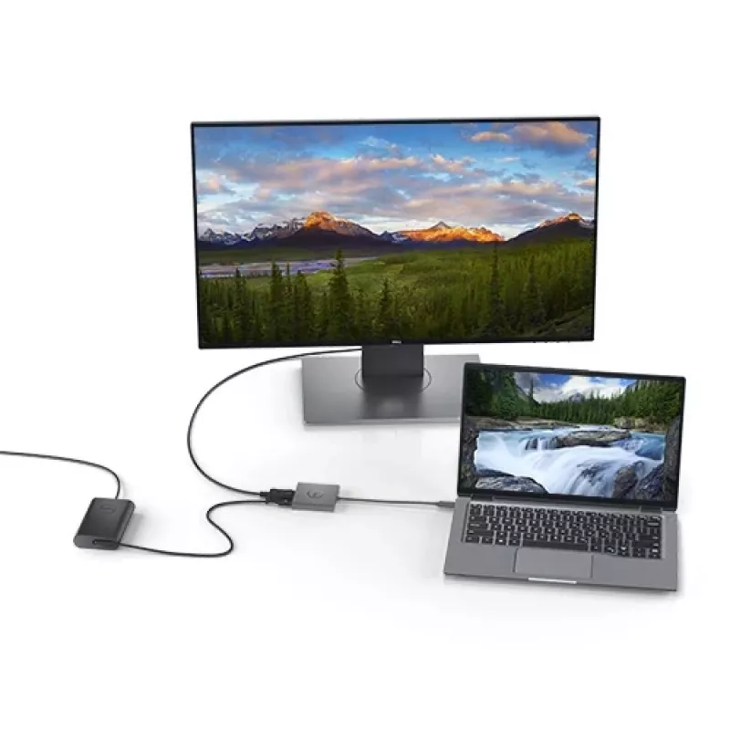 Adattatore USB-C a HDMI/DP con Power Pass-Through DELL DBQAUANBC070