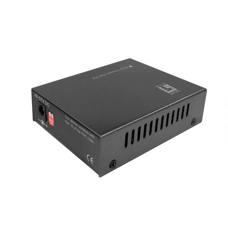 LevelOne convertitore di media RJ45 a SFP Gigabit, PoE PSE