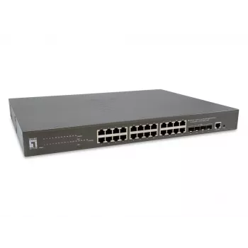 LevelOne GTP-2871 switch di rete Managed L3 Gigabit Ethernet (10/100/1000) Power over Ethernet (PoE) grigio
