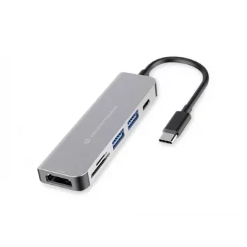 Conceptronic DONN02G docking station/replicatore di porte per laptop USB 3.2 Gen 1 (3.1 Gen 1) Type-C alluminio