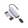 Conceptronic DONN02G docking station/replicatore di porte per laptop USB 3.2 Gen 1 (3.1 Gen 1) Type-C alluminio