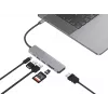 Conceptronic DONN02G docking station/replicatore di porte per laptop USB 3.2 Gen 1 (3.1 Gen 1) Type-C alluminio