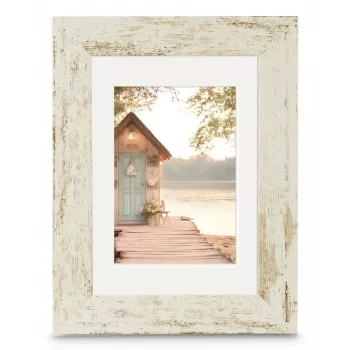 Hama Cottage cornice portafoto con supporto, 15 x 20 cm, bianco sporco