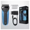 Braun Series 3 310s rasoio a lamina trimmer nero, blu