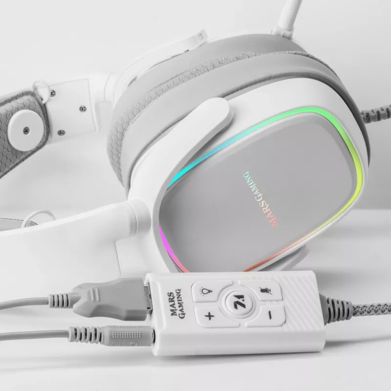 Scheda audio Mars Gaming MSC2W 7.1 USB bianco 3,5 mm