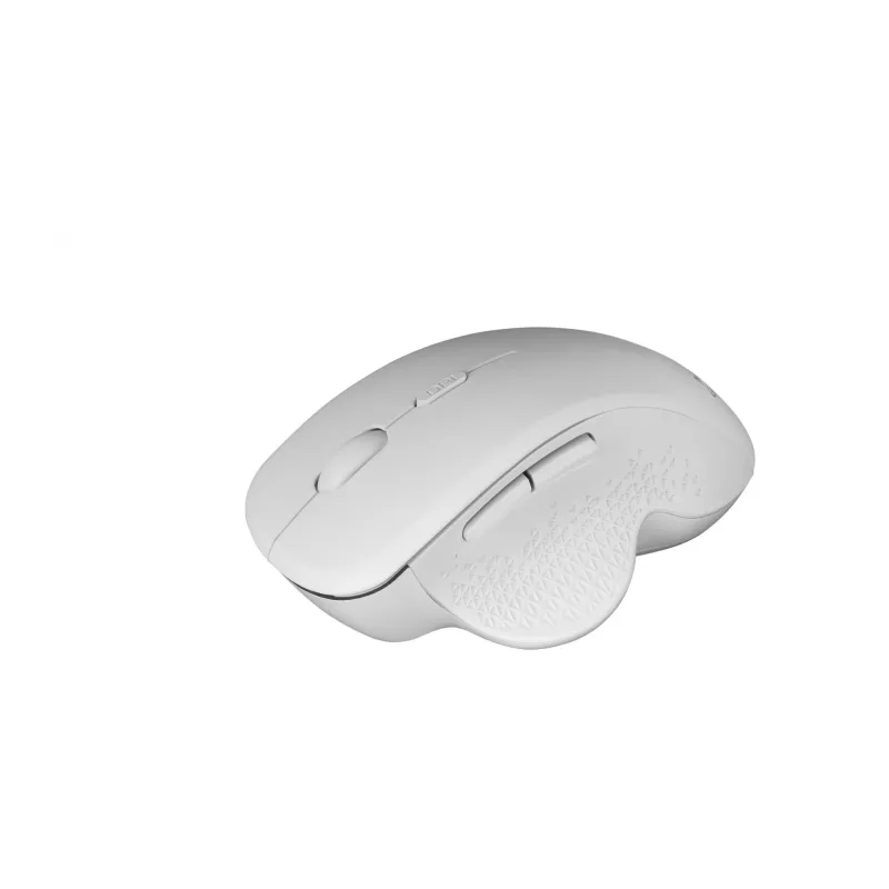 Mars Gaming MMWERGO mouse wireless ergonomico bianco, per destrimani, meccanico, RF wireless, 3200 DPI, bianco