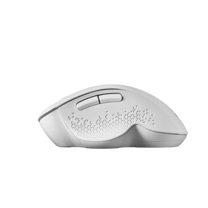 Mars Gaming MMWERGO mouse wireless ergonomico bianco, per destrimani, meccanico, RF wireless, 3200 DPI, bianco