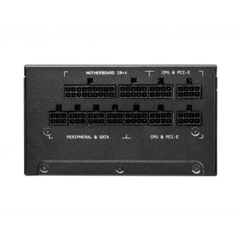 MSI MPG A1000G UK PSU '1000W, certificato 80 Plus Gold, completamente modulare, condensatori 100% giapponesi, cavi piatti, alimentatore ATX, cavo di alimentazione UK, nero, supporta le più recenti GPU'
