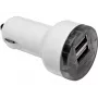Sandberg caricabatterie da auto Dual 1000+2400mA, auto, accendisigari, 5 V, bianco