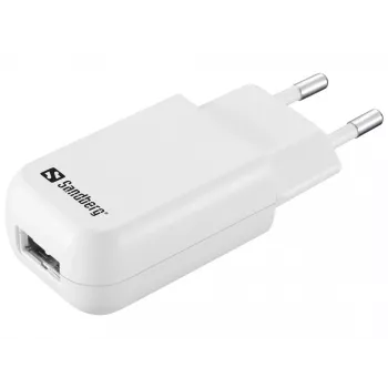 Sandberg mini caricabatterie AC USB 1A EU, uso interno, AC, 5 V, nero, bianco