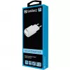 Sandberg mini caricabatterie AC USB 1A EU, uso interno, AC, 5 V, nero, bianco
