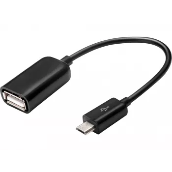 Sandberg adattatore OTG MicroUSB M - USB F, Micro-USB B, USB A, USB 2.0, connettore maschio/femmina, 0,48 Gbit/s, nero