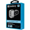 Sandberg Multi Car Charger 3xUSB, Auto, accendisigari, USB, 5 V, nero, argento