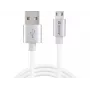 Sandberg cavo MicroUSB reversibile 1m, 1 m, USB A, Micro-USB A, argento, bianco