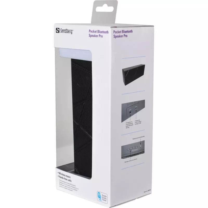 Sandberg Pocket Bluetooth Speaker Pro, 2.0 canali, 6 W, 100–20000 Hz, wireless, 3.0+HS, 2,4–2,4835 GHz