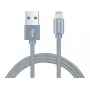 Sandberg Excellence Lightning grigio 1m, 1 m, Lightning, USB A, grigio, dritto, dritto