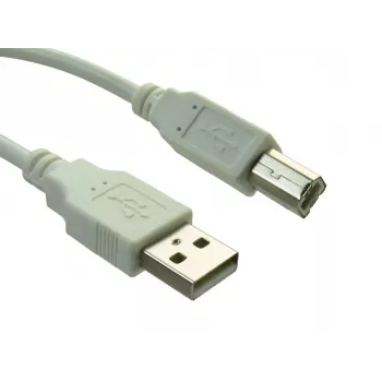Sandberg USB 2.0 A-B connettore maschio 0,7 m, 0.7 m, USB A, USB B, USB 2.0, connettore maschio/connettore maschio, bianco