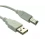 Sandberg USB 2.0 A-B connettore maschio 0,7 m, 0.7 m, USB A, USB B, USB 2.0, connettore maschio/connettore maschio, bianco