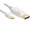 Sandberg DP-MiniDP 1.2 4K M-M 2m, 2 m, DisplayPort, Mini DisplayPort, connettore maschio, connettore maschio, bianco