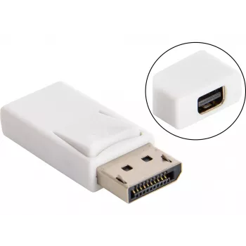 Sandberg convertitore DisplayPort > MiniDP, DisplayPort, Mini DisplayPort, bianco