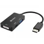Sandberg adattatore DP>HDMI+DVI+VGA, 0,19 m, DisplayPort, VGA (D-Sub)+ HDMI + DVI, connettore maschio, connettore femmina, 3840 x 2160 pixel
