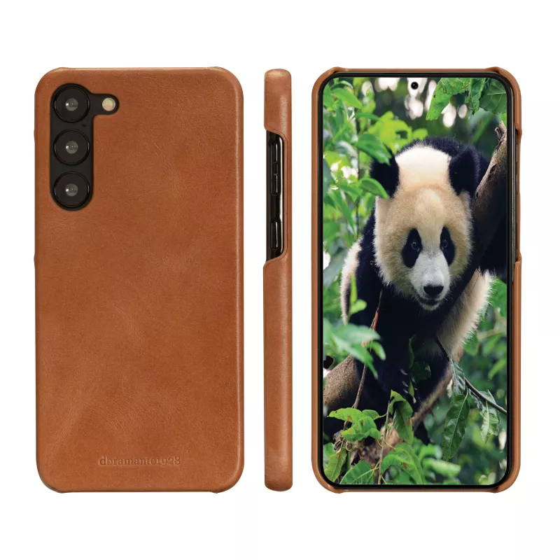 Custodia folio dbramante1928 Lynge per Samsung Galaxy S23+ — Tan, 3 scomparti per carte, compatibile con schermo da 6,6 pollici