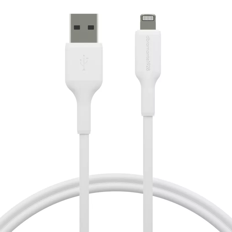 dbramante1928 re-charge - cavo 1m USB-A a Lightning - W, 1 m, USB A, USB 2.0, 0,48 Gbit/s, bianco