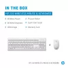 HP 230 tastiera e mouse combo wireless, full-size, a membrana, bianco