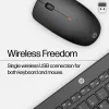 HP 230 tastiera e mouse combo wireless, full-size, a membrana, bianco