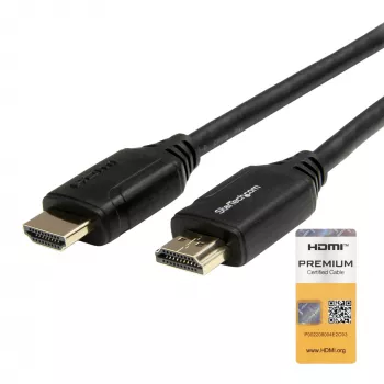StarTech.com cavo HDMI 2.0 3m, cavo HDMI High Speed premium certificato 4K con Ethernet, 4K 60Hz HDR10, cavo HDMI UHD, connettori maschi M/M