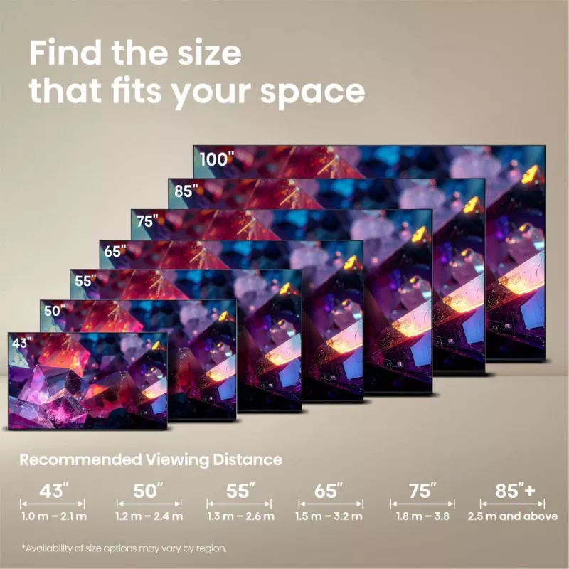 Hisense 85E7S PRO TV 2,16 m (85 pollici) UHD+ Smart-TV Wi-Fi nero 400 cd/m²